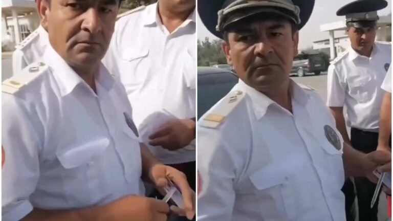 Сотрудник ГАИ ударил водителя