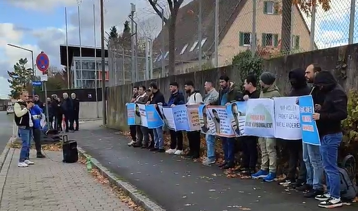 В Германии прошел митинг в поддержку Билола Курбоналиева